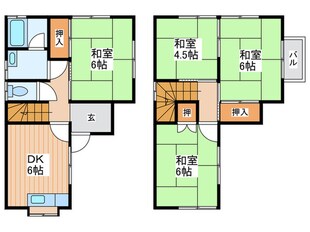 堀上町貸家の物件間取画像